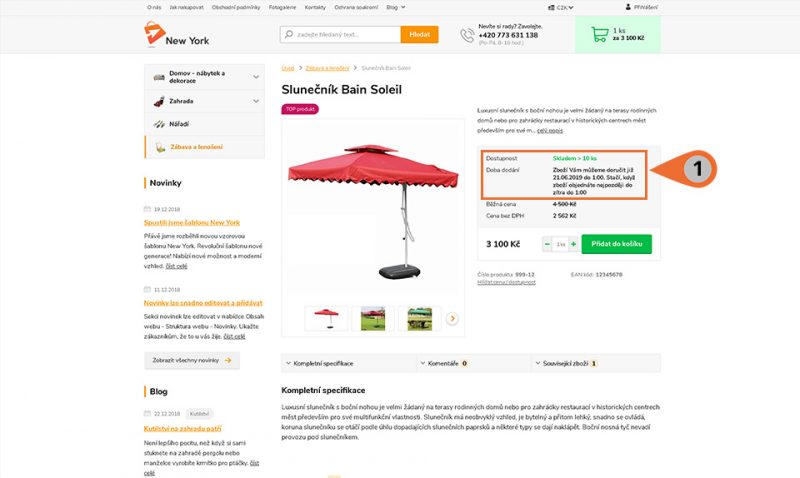 Objednávkový proces-dostupnost produktů